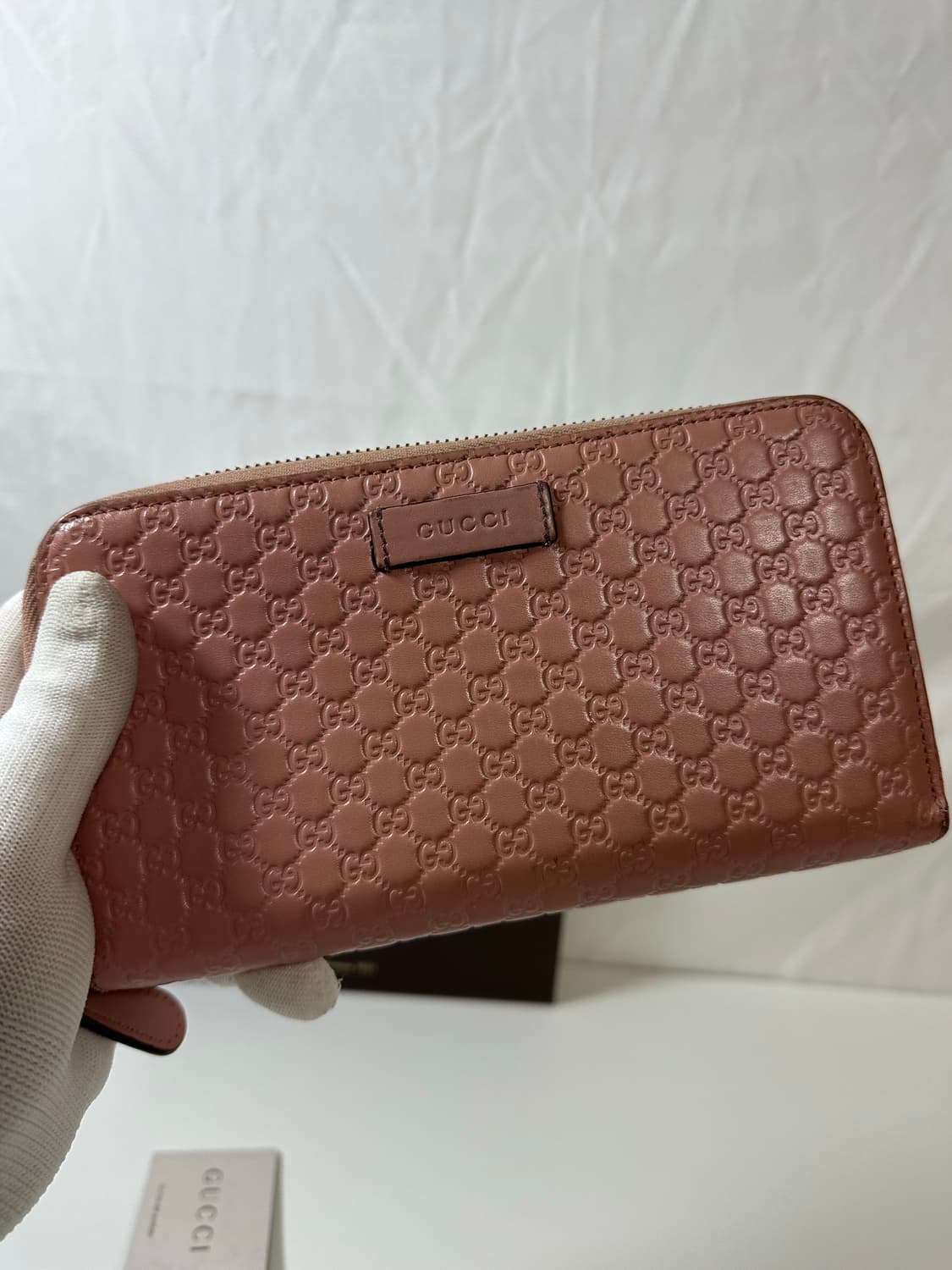 구찌 마이크로시마 지퍼 장지갑 (OS) 상품이미지2