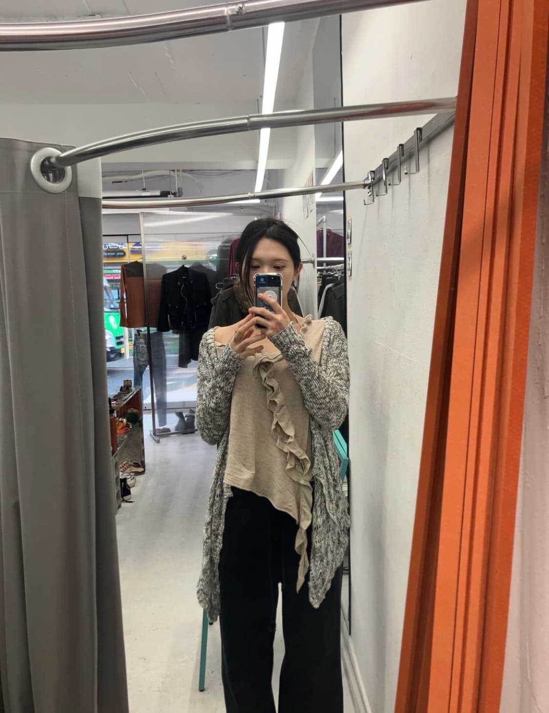 Vintage unbalance cardigan 상품이미지4