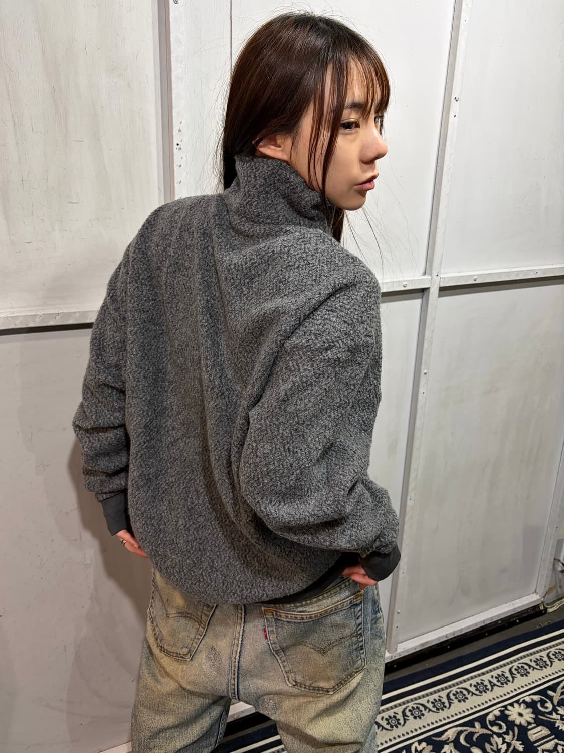 PATAGONIA gray fleece half zip-up 상품이미지3