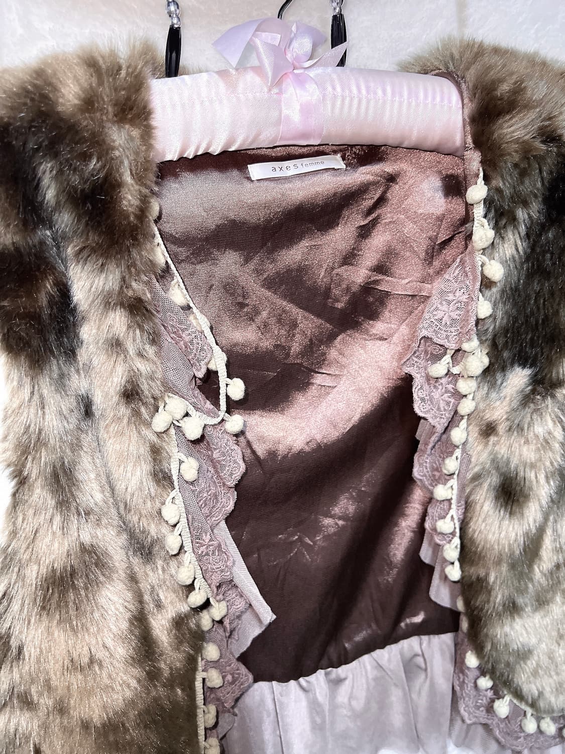 엑시즈팜 오리엔탈 레이스 퍼베스트 조끼 볼레로 라떼갸루 페어리 핀터 너드 상품이미지9