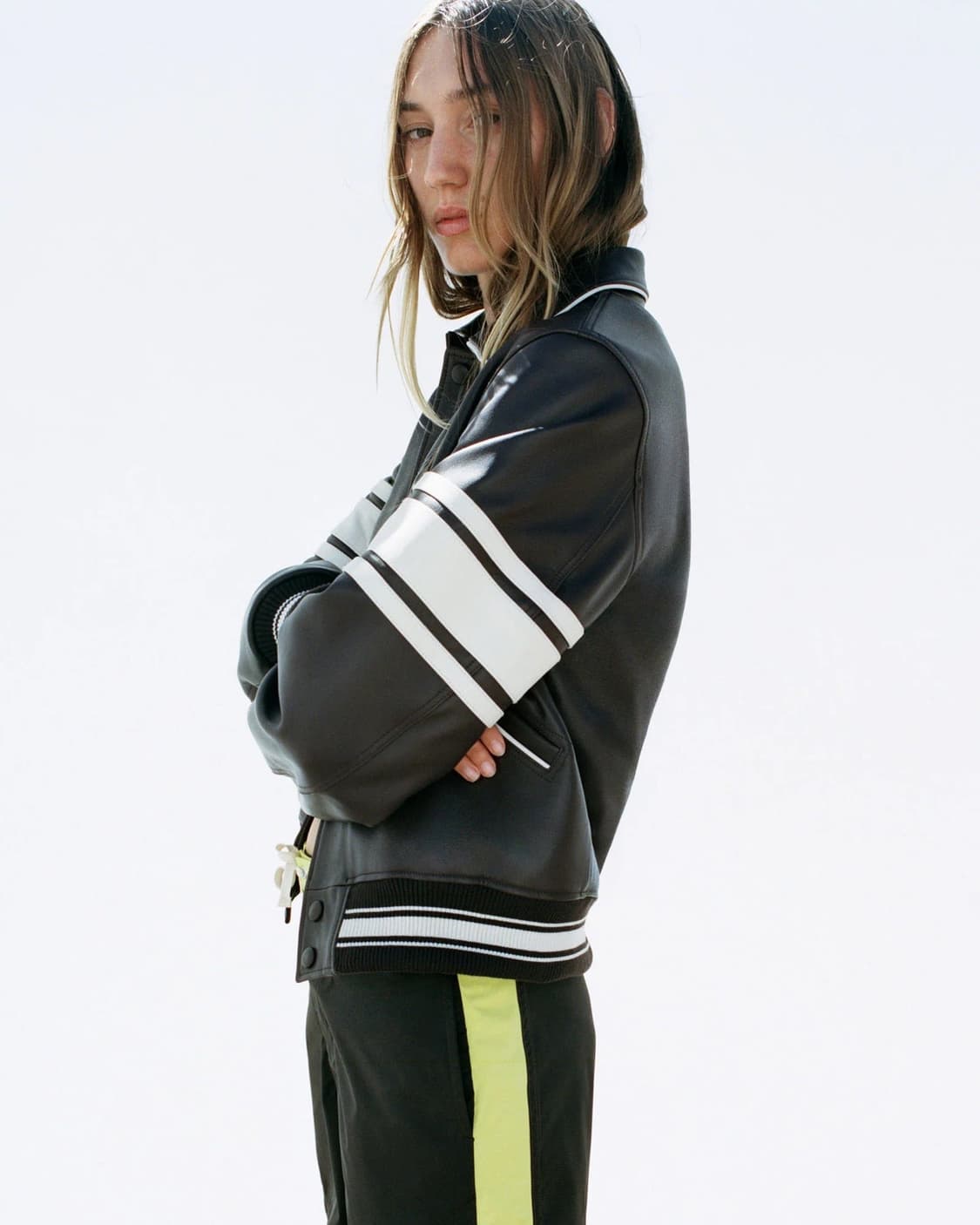 [M]Stussy X WalesBonner/스투시X웨일즈보너 레더 바시티 상품이미지1