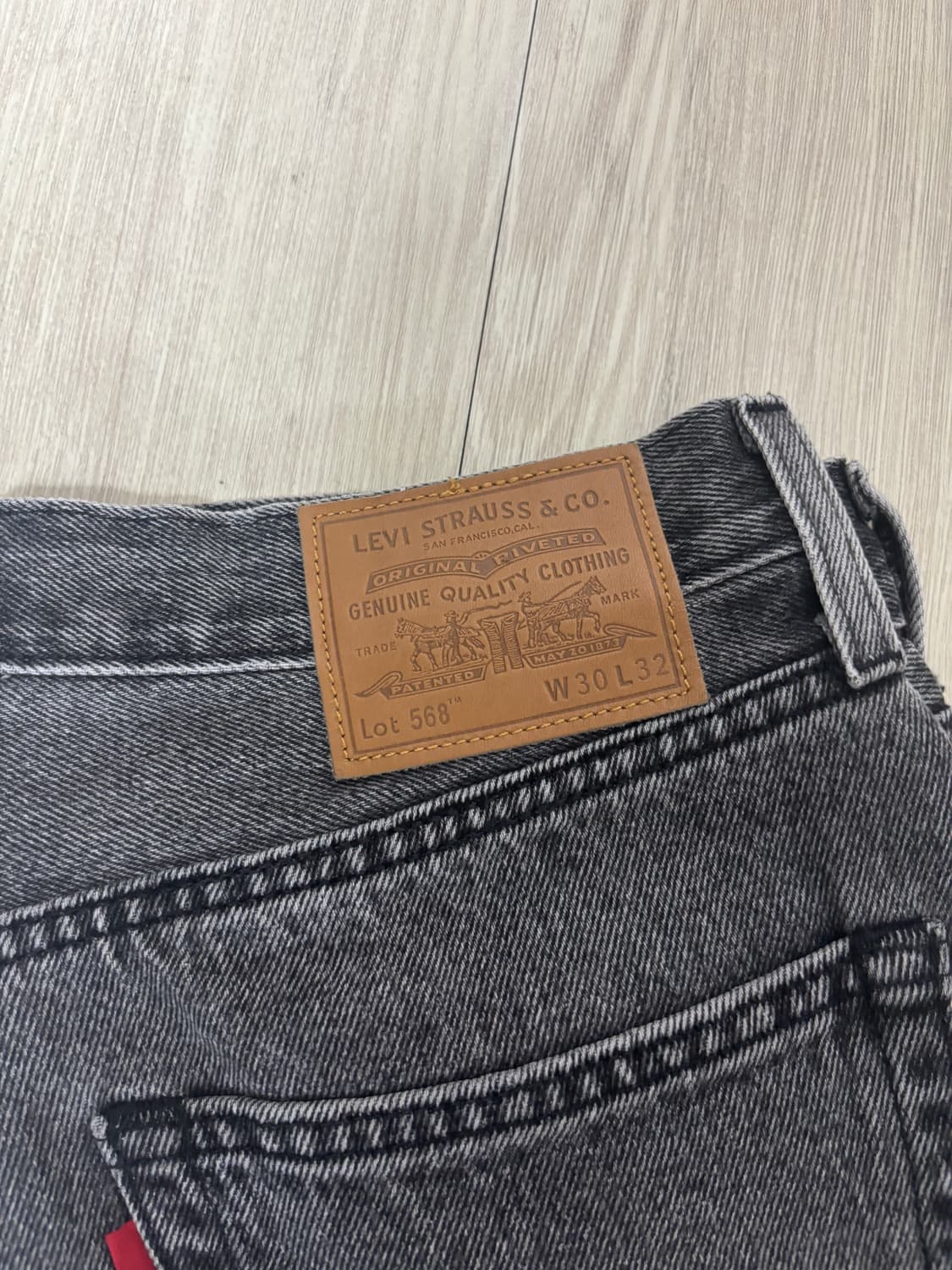 리바이스 568 그레이 30x32 상품이미지4