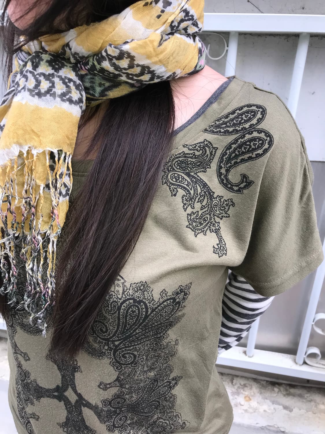 vintage pattern scarf 상품이미지2