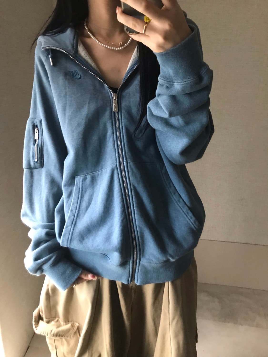 나이키 연하늘 후드집업 상품이미지2