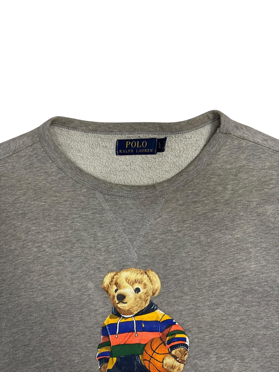 폴로 랄프로렌 베어 플리스 맨투맨 그레이 상품이미지5