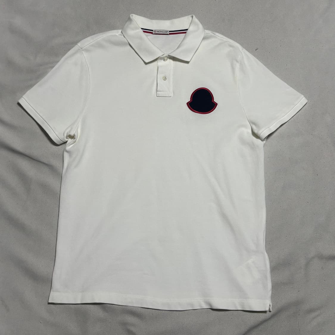 L 몽클레어 화이트 카라 반팔티 상품이미지2
