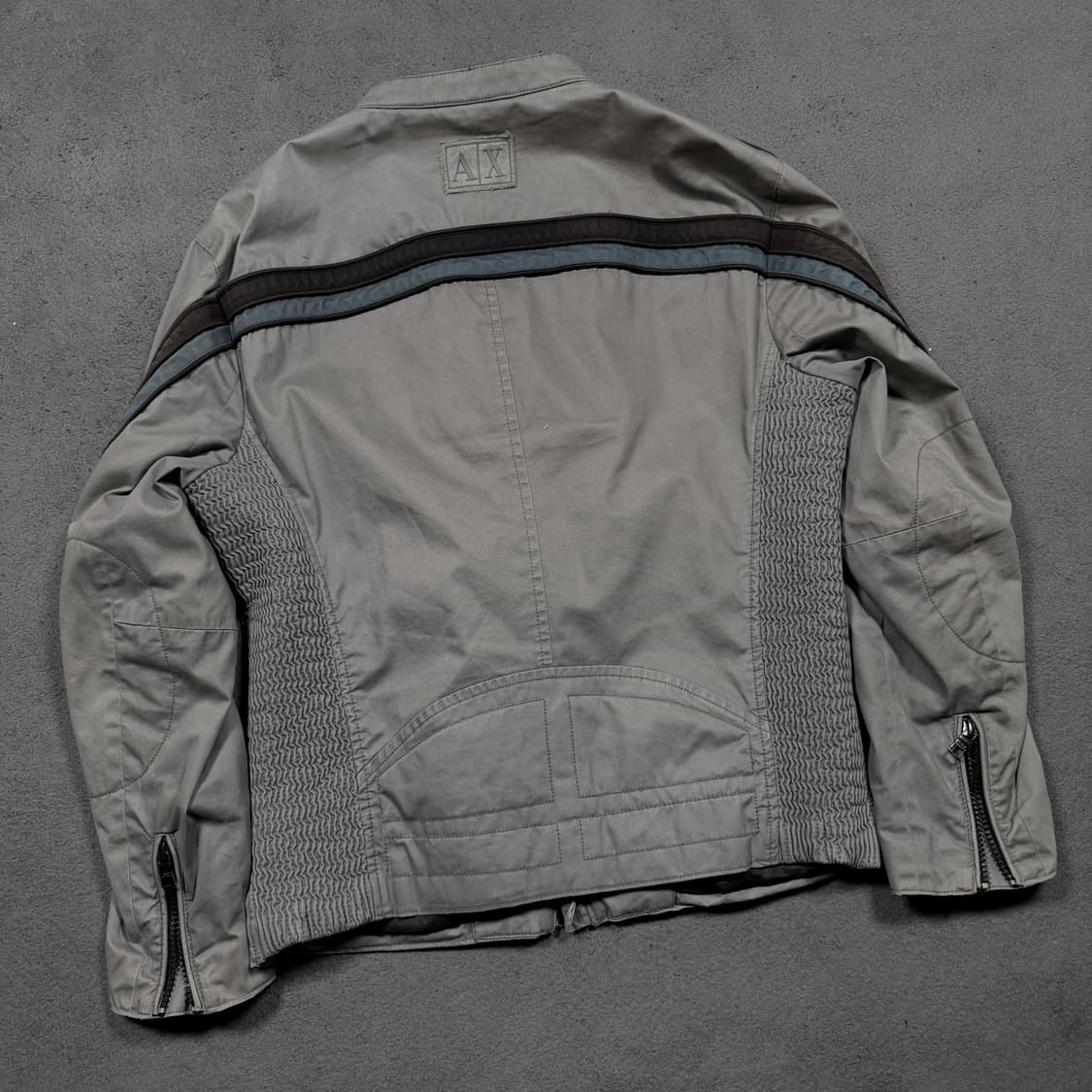 알마니 익스체인지 사이드라인 투웨이 바이커 자켓 상품이미지5