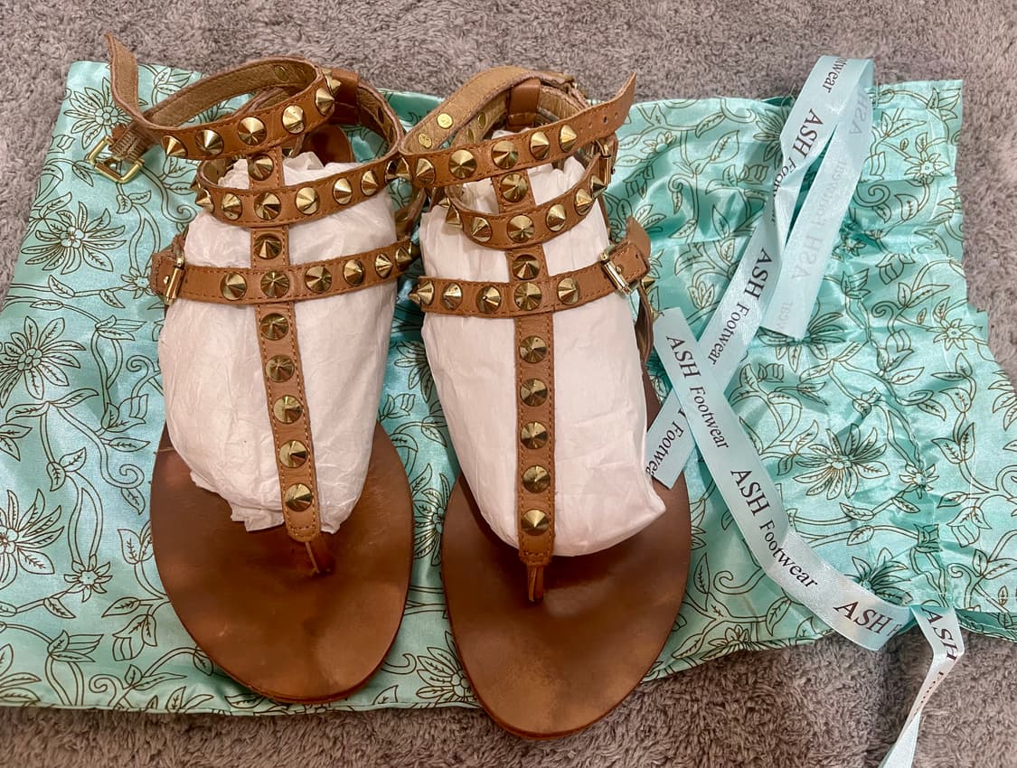 ASH 스터드 샌들 브라운/37사이즈 상품이미지1