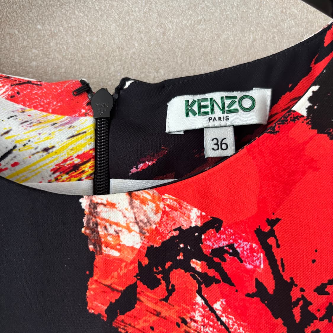 Kenzo 겐조 obstract 프린트 원피스 36사이즈 상품이미지3
