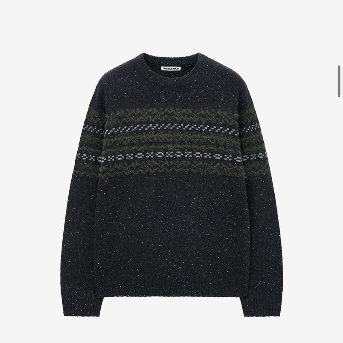 [m] 인사일런스 믹스드 자카드 니트 상품이미지1