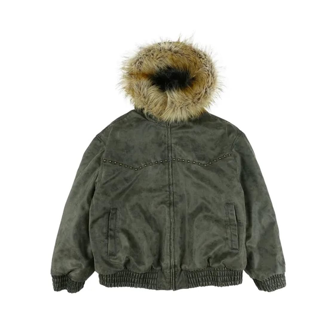 ERTR faux leather fur jacket black  상품이미지1