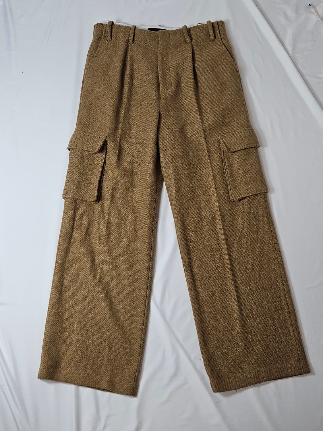 앤더슨벨 프리마 카고 와이드 팬츠 포켓 트라우저 트위드 울 L 상품이미지1