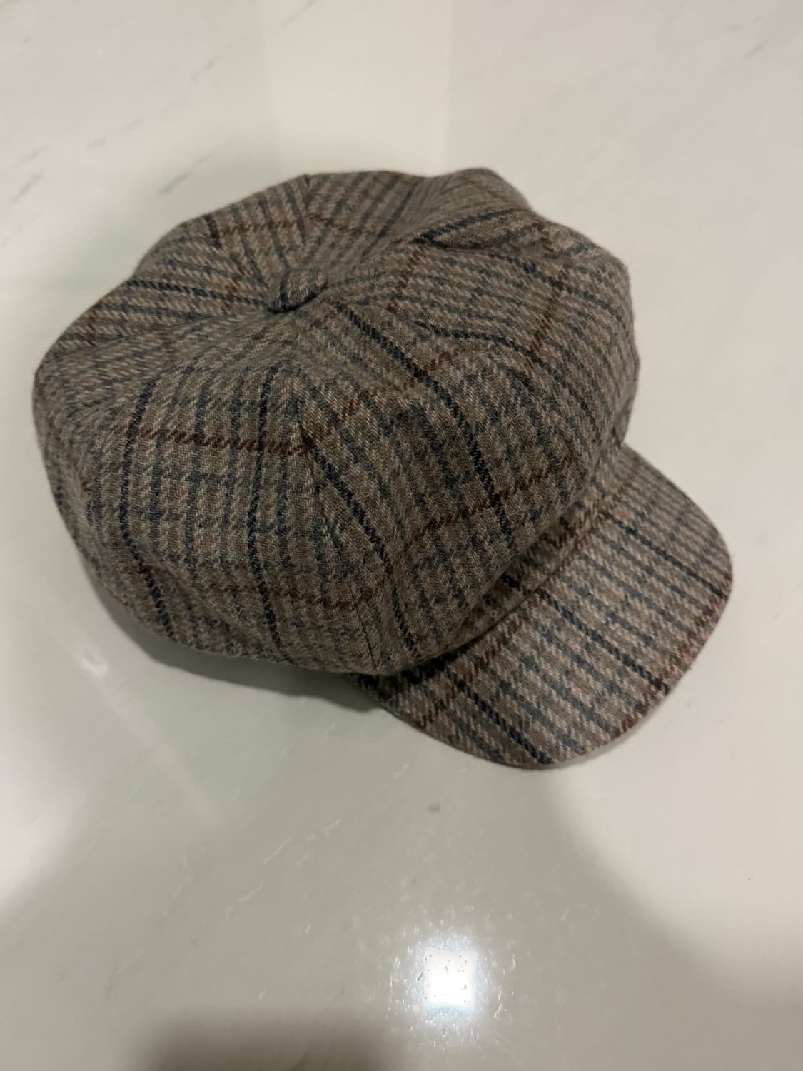 체크무늬 뉴스보이 캡 상품이미지1