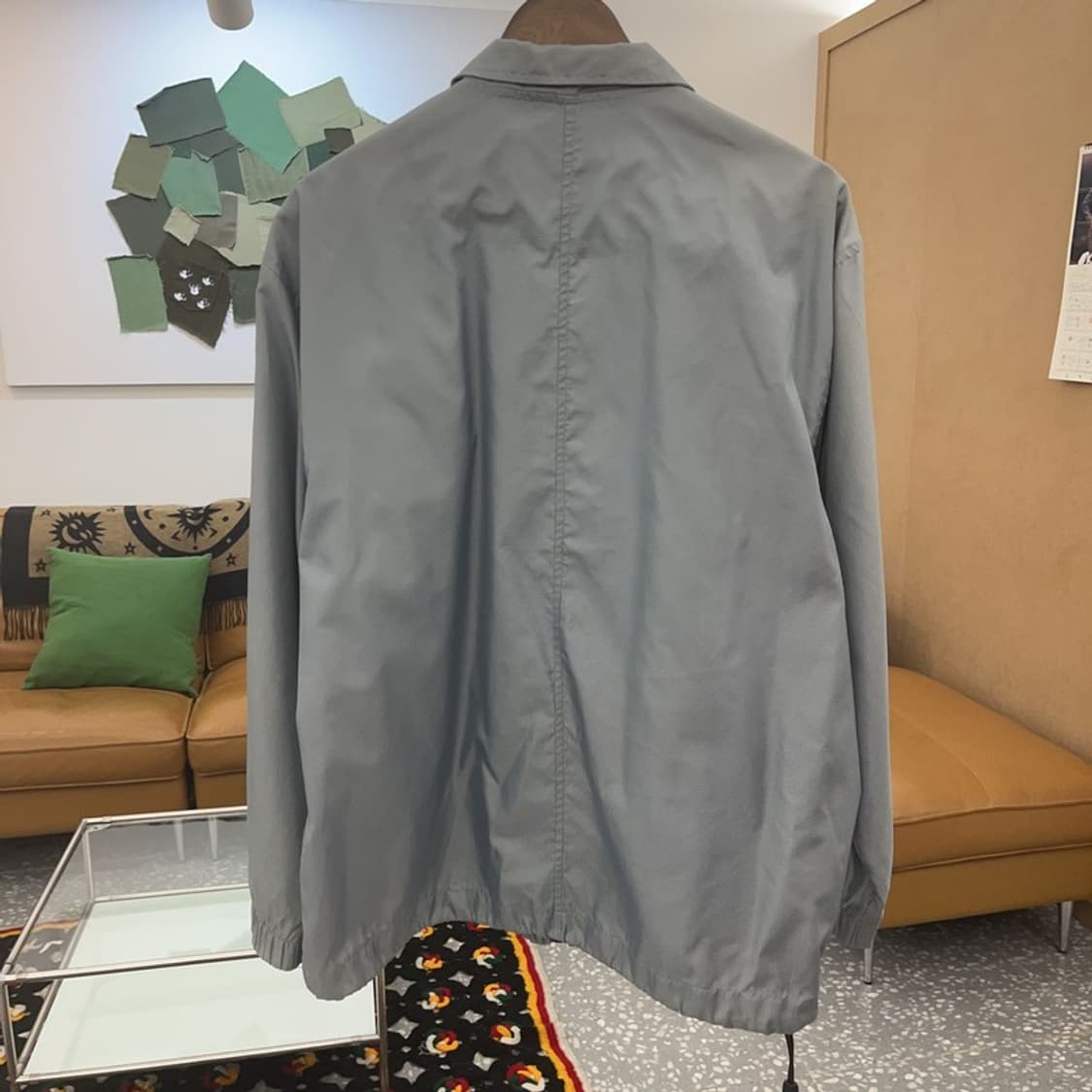 나이키 올드스쿨 테크웨어 유광 실버 오버핏 바람막이 M C08445 상품이미지4