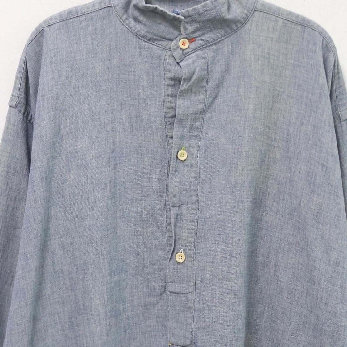 45RPM  데님 헨리넥 셔츠 61981 상품이미지5