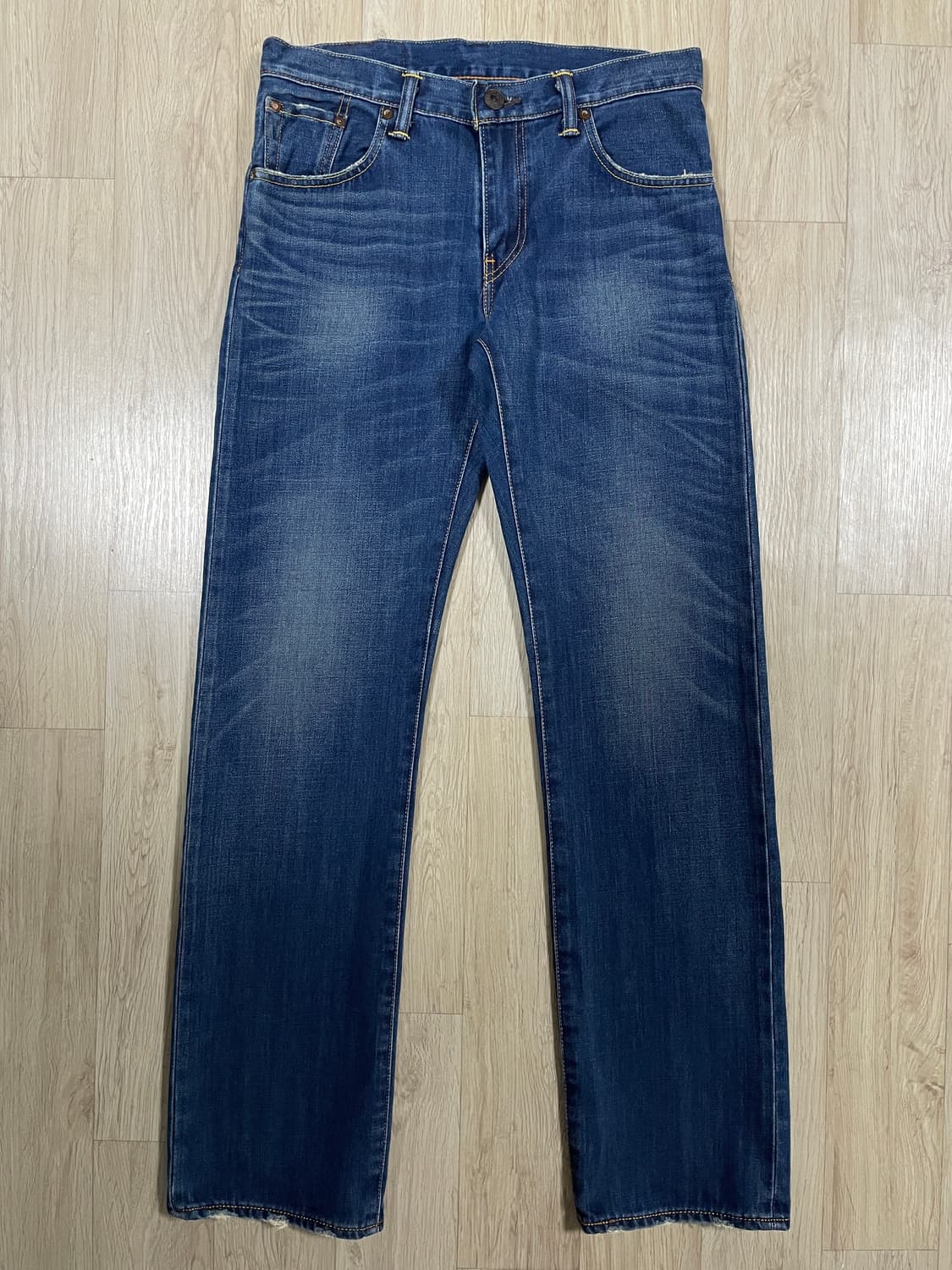 30~31) 00's 리바이스 매장판 502 일자핏 진청워싱 데님팬츠(일 상품이미지2