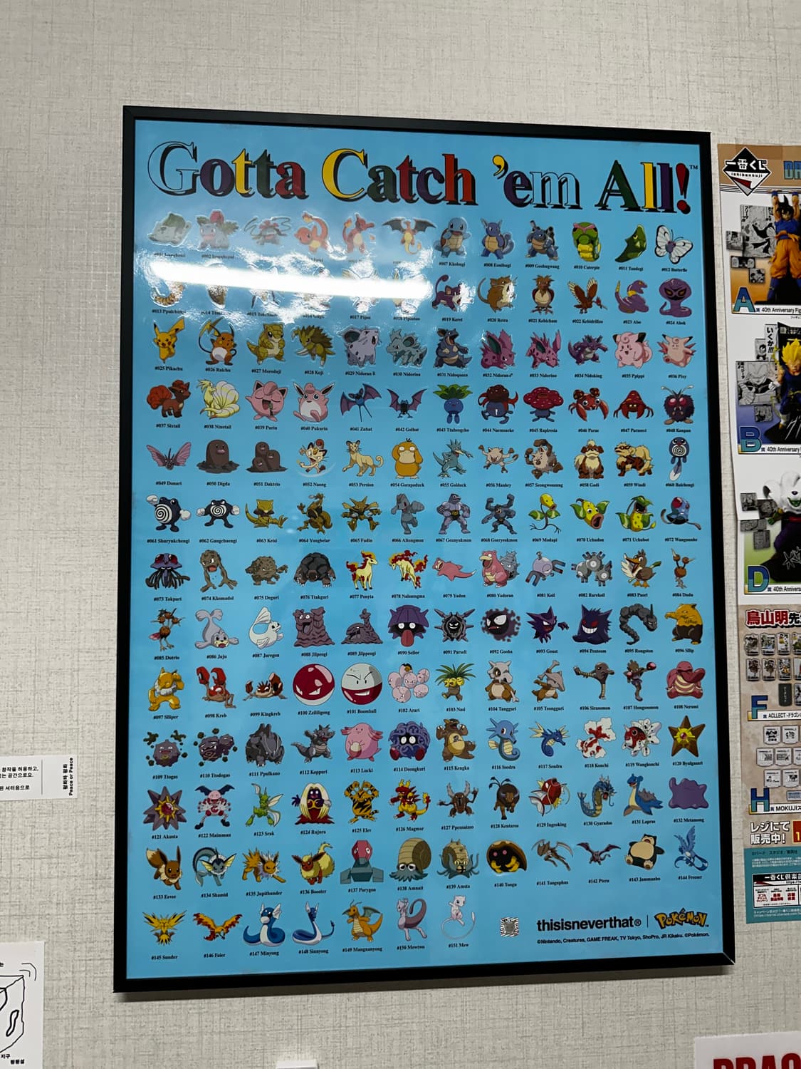 디스이즈네버댓 포켓몬 콜라보 포스터 상품이미지1