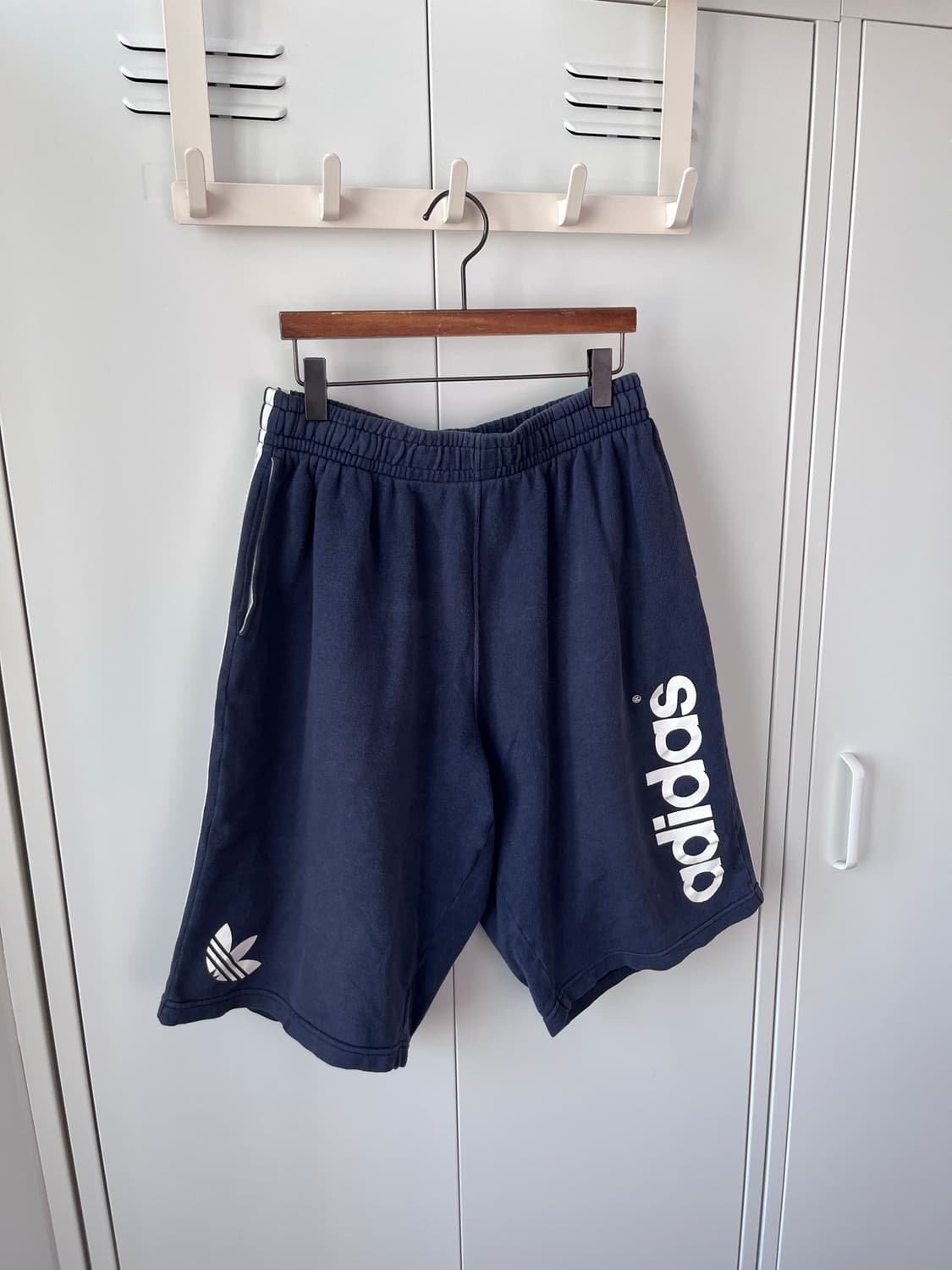 90's adidas 아디다스 네이비 카프리 숏츠 트레이닝팬츠 상품이미지6