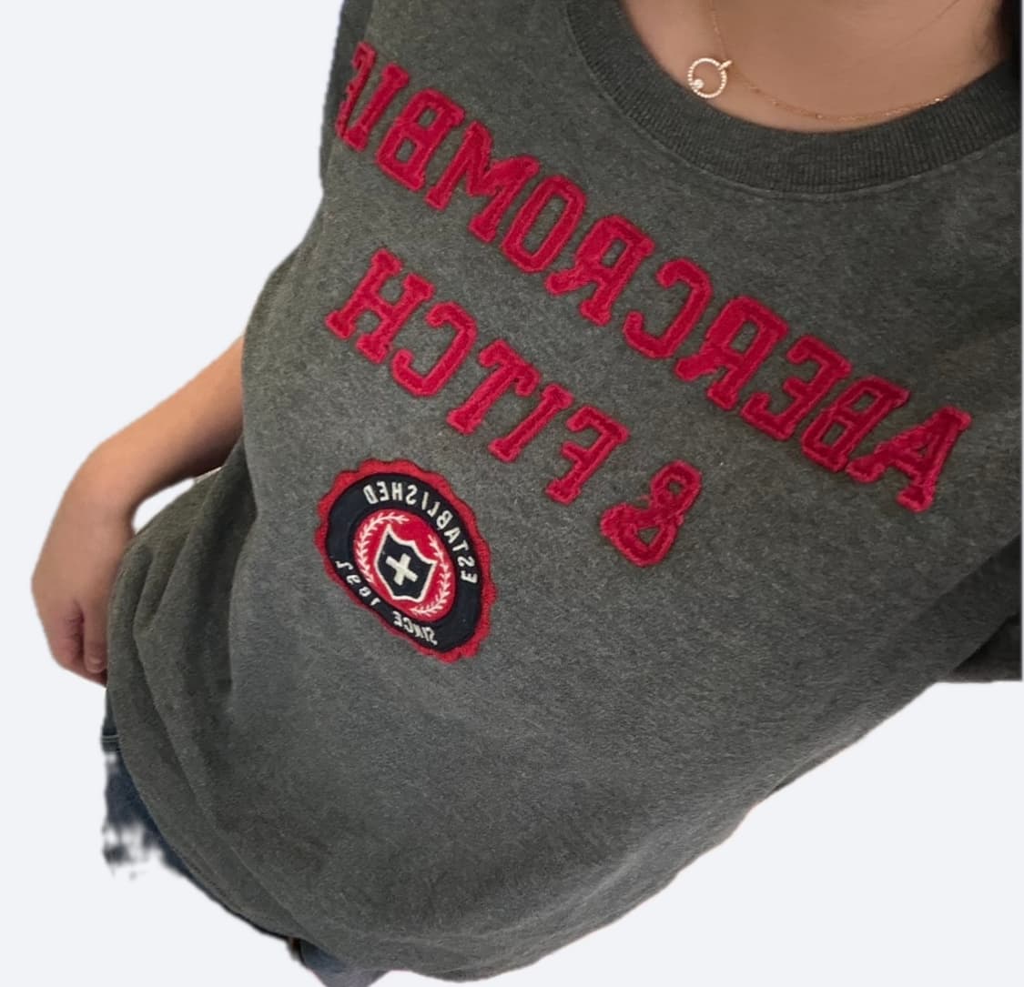 ❤️아베크롬비 빅로고 차콜 그레이 반팔 티셔츠❤️ 상품이미지2