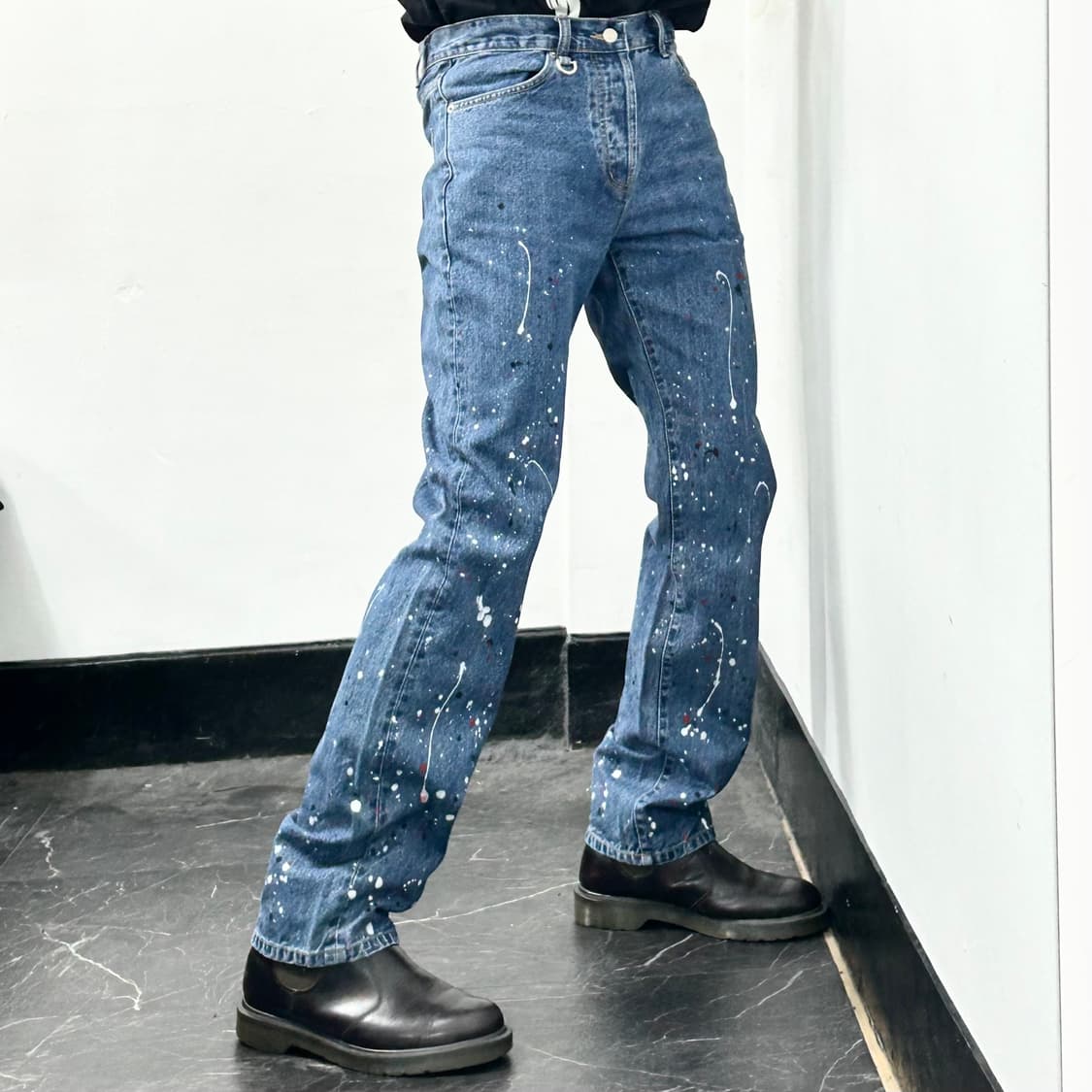 토니웩 페인팅 데님 팬츠 상품이미지2