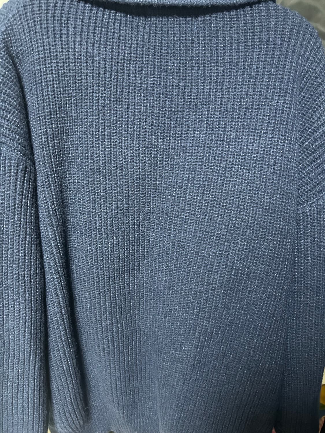 플레이그라운드 네이비 반집업 니트 상품이미지2