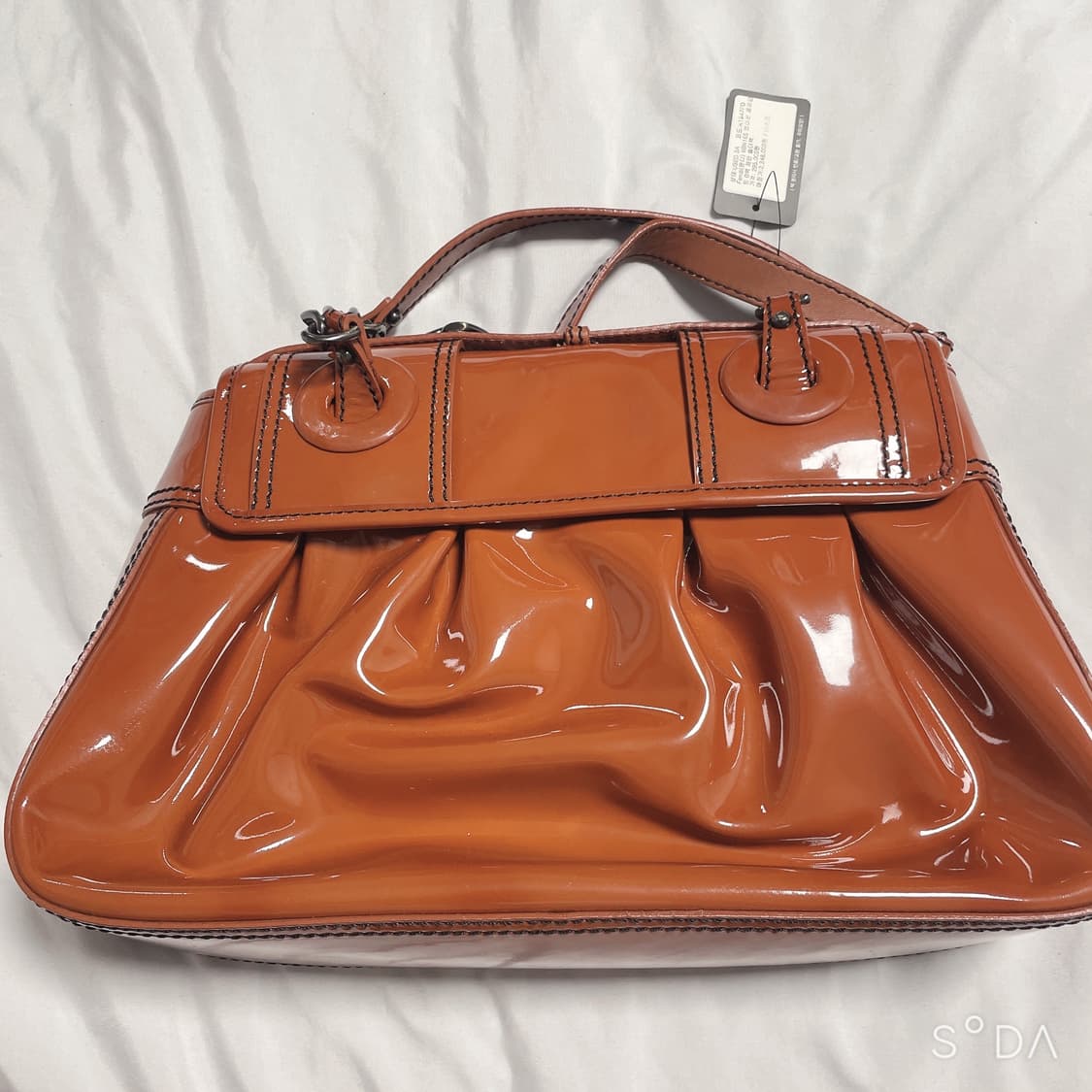 펜디 브라운 페이던트 B백 체인 숄더백 상품이미지5