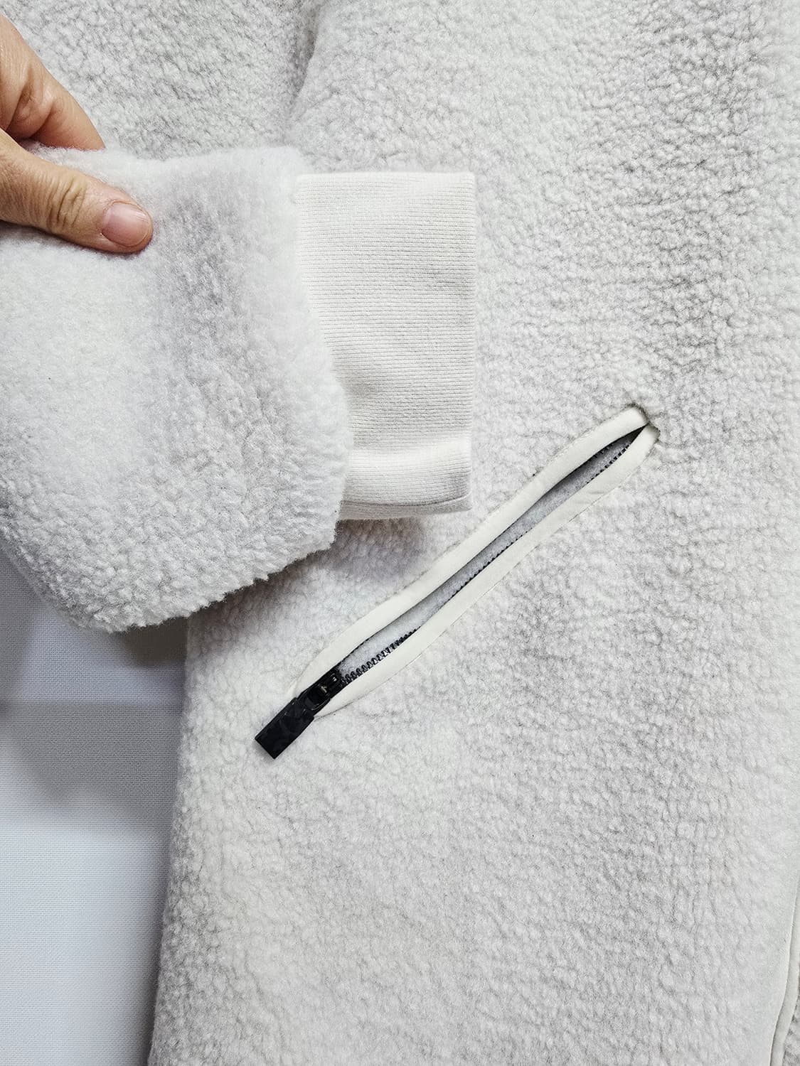 살레와 뽀글이 롱 코트 100 상품이미지3