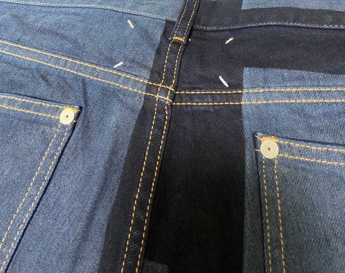 마르지엘라 패널 프린팅 데님 상품이미지2