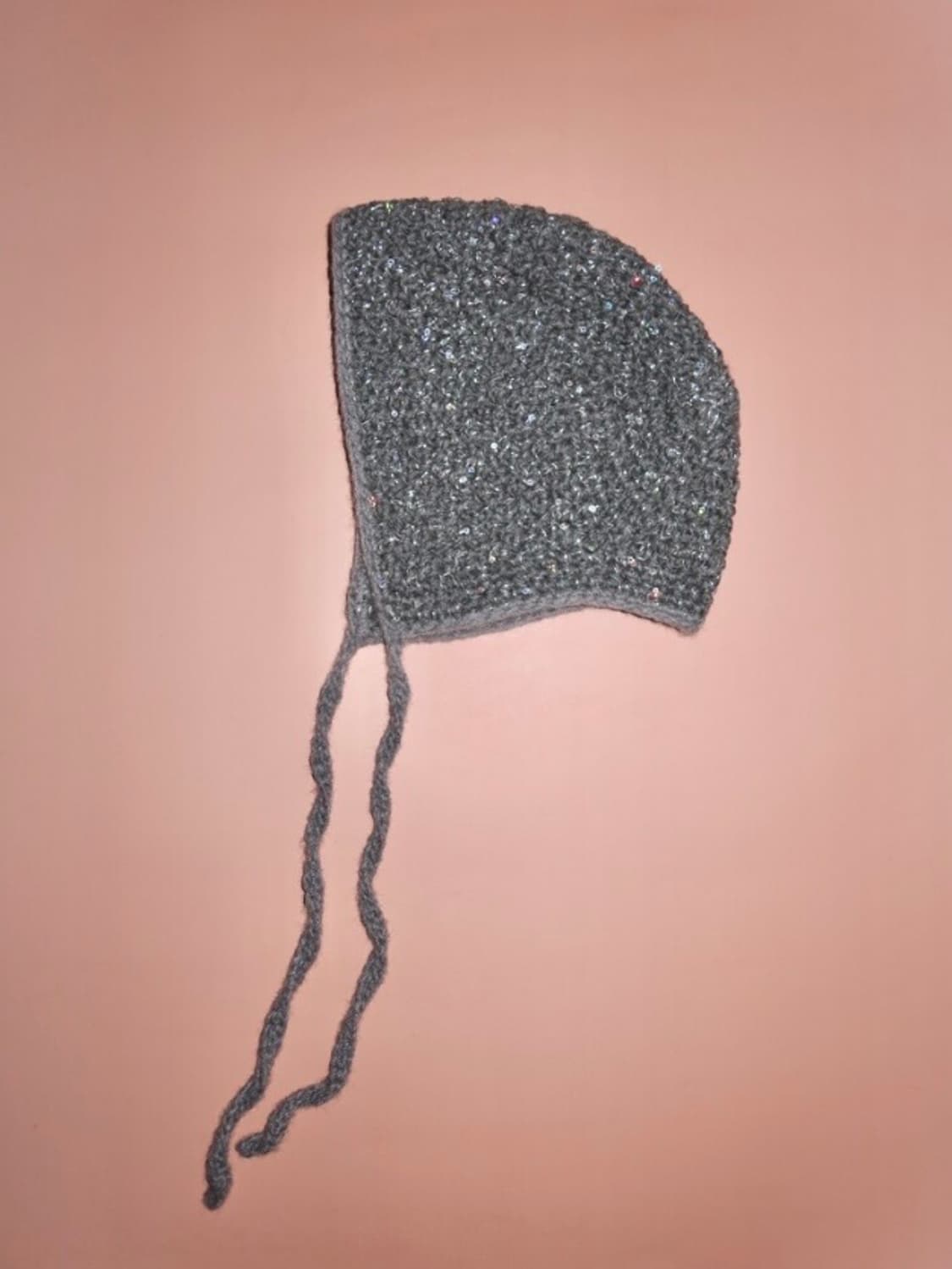 크로쉐안트 시퀸 보넷 그레이 상품이미지1