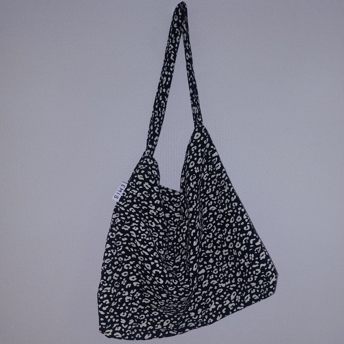 이미스 갸루 호피 레오파드 코듀로이 에코백 상품이미지1