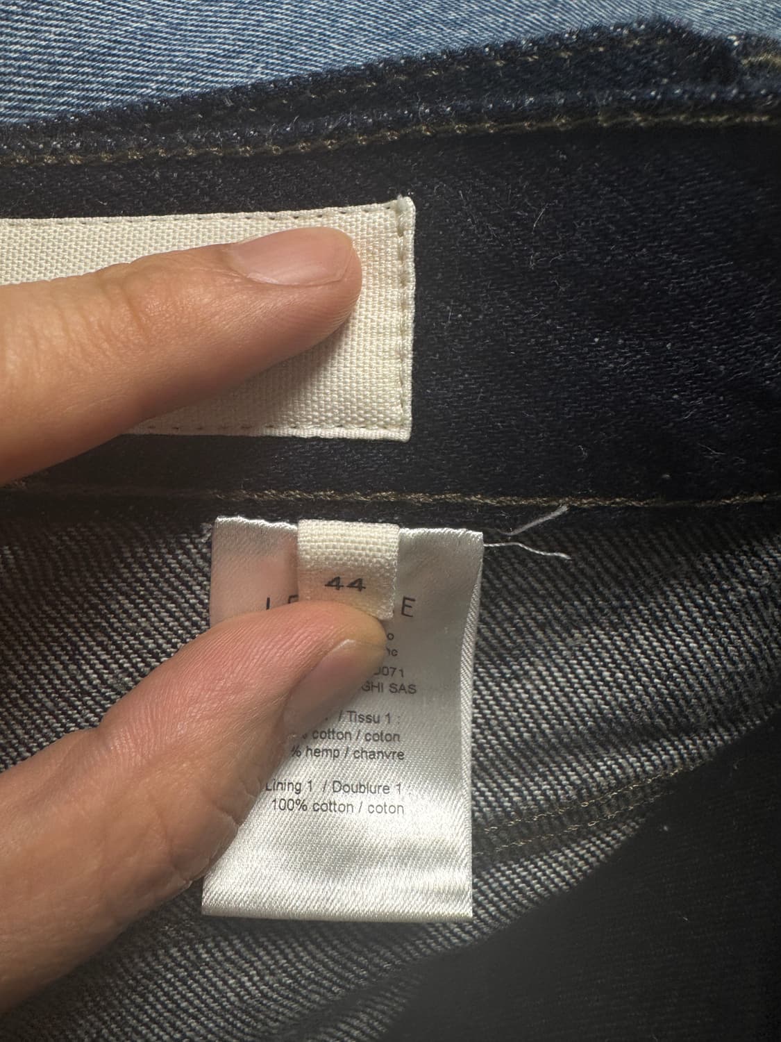 르메르 인디고 심리즈 데님 44 상품이미지5