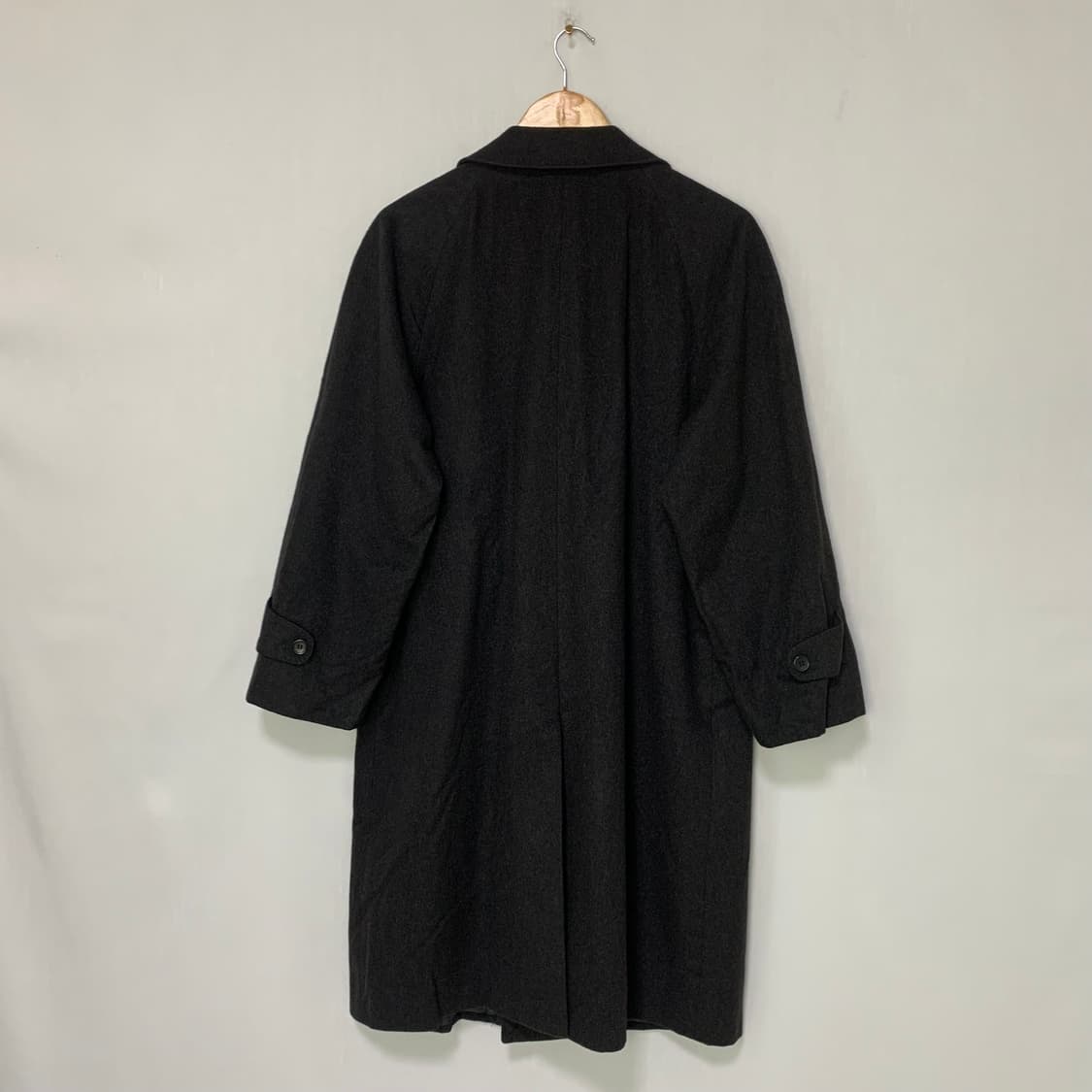 킨록앤더슨 일본 빈티지 캐시미어 100 코트 차콜 S 상품이미지9