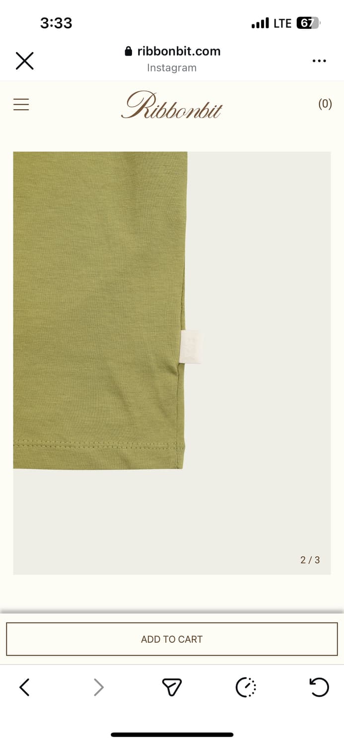 리본빛 Luva T-Shirt - Olive   상품이미지3