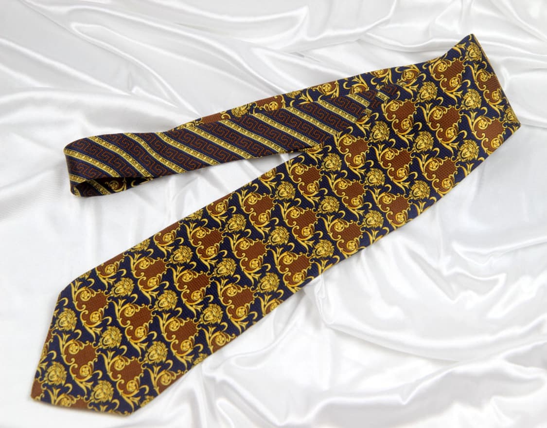 베르사체 9.8cm A등급 메두사 남자 명품 넥타이 상품이미지2