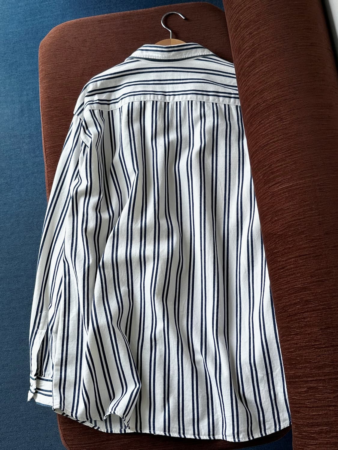 Stripe pattern cotton work shirt 상품이미지5