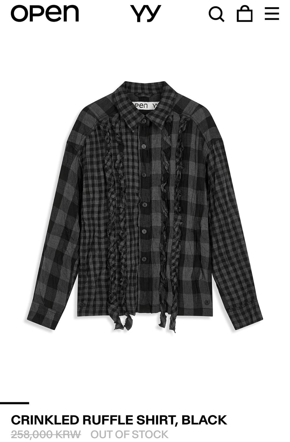 체크 톱 상품이미지2