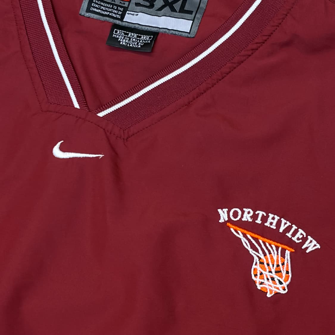 00s 미국 빈티지 나이키 농구 풀오버 바람막이   상품이미지4