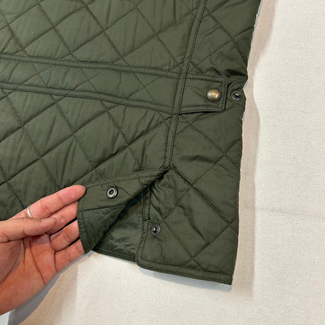 S) 폴로 랄프로렌 올리브 클래식 퀼팅 조끼 베스트 상품이미지7