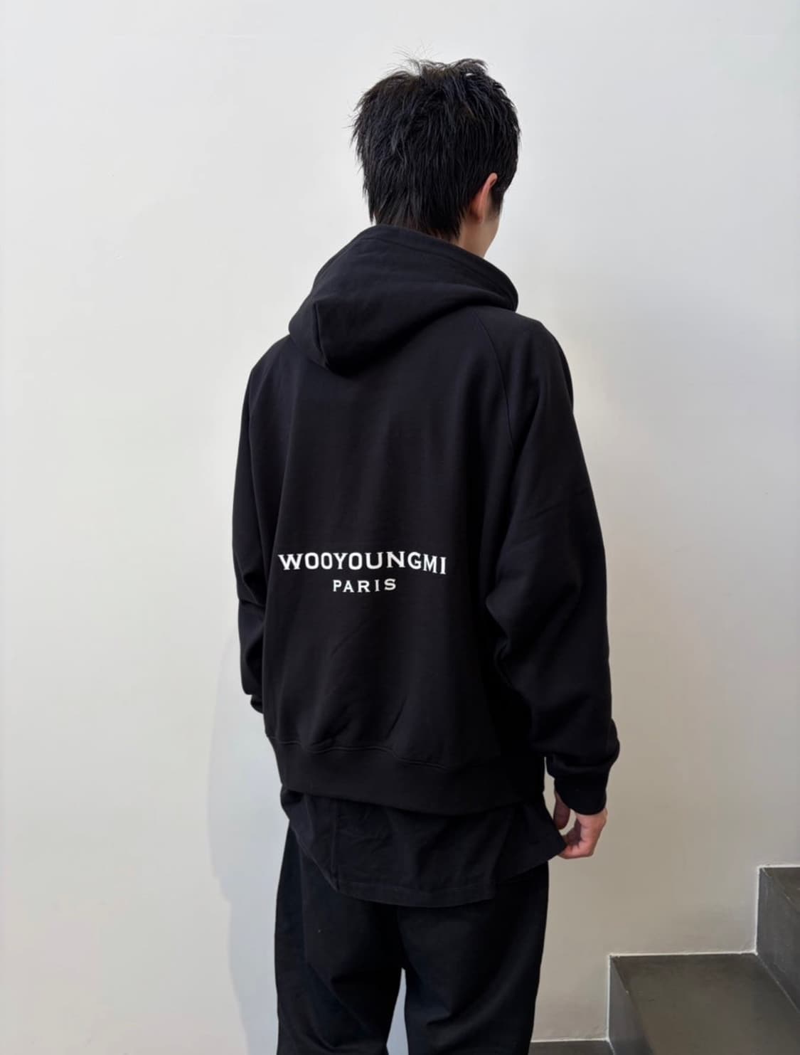 (52) 26ss 우영미 뉴백로고 후드티 블랙 상품이미지8