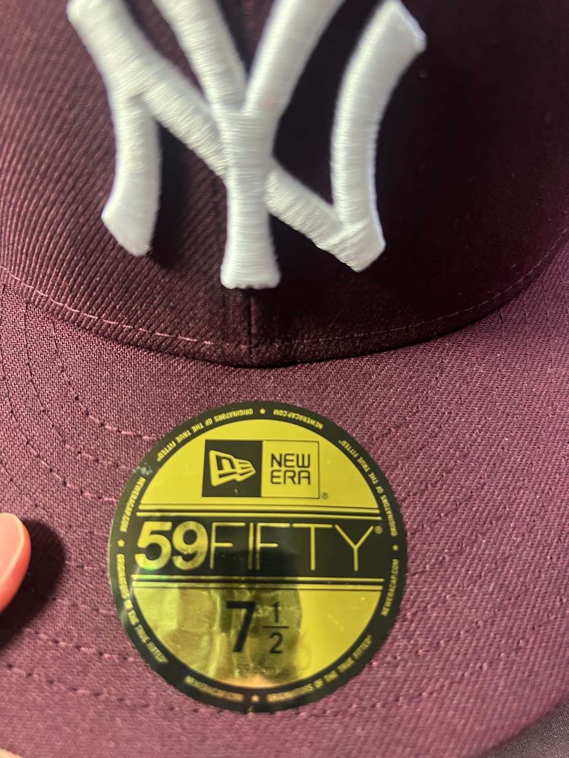 [7 1/2] 뉴에라 59FIFTY 버건디 와인 마룬 상품이미지2