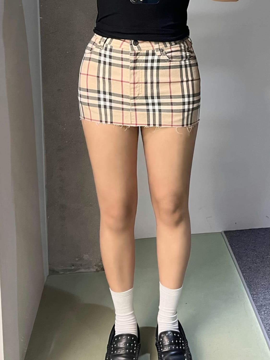 버버리 OG 노바 체크 숏 스커트 상품이미지2