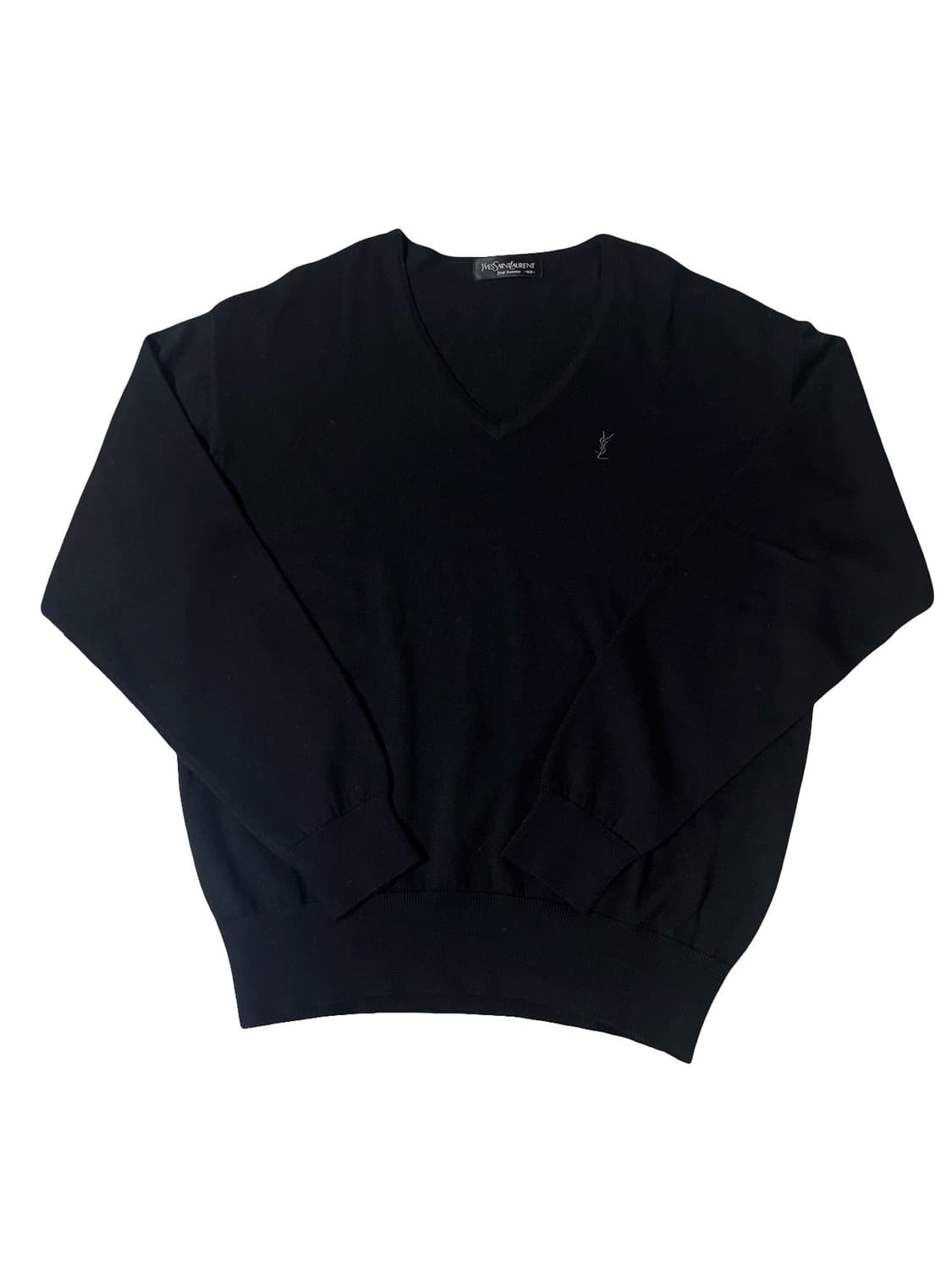 입생로랑 블랙 브이넥 니트 상품이미지1