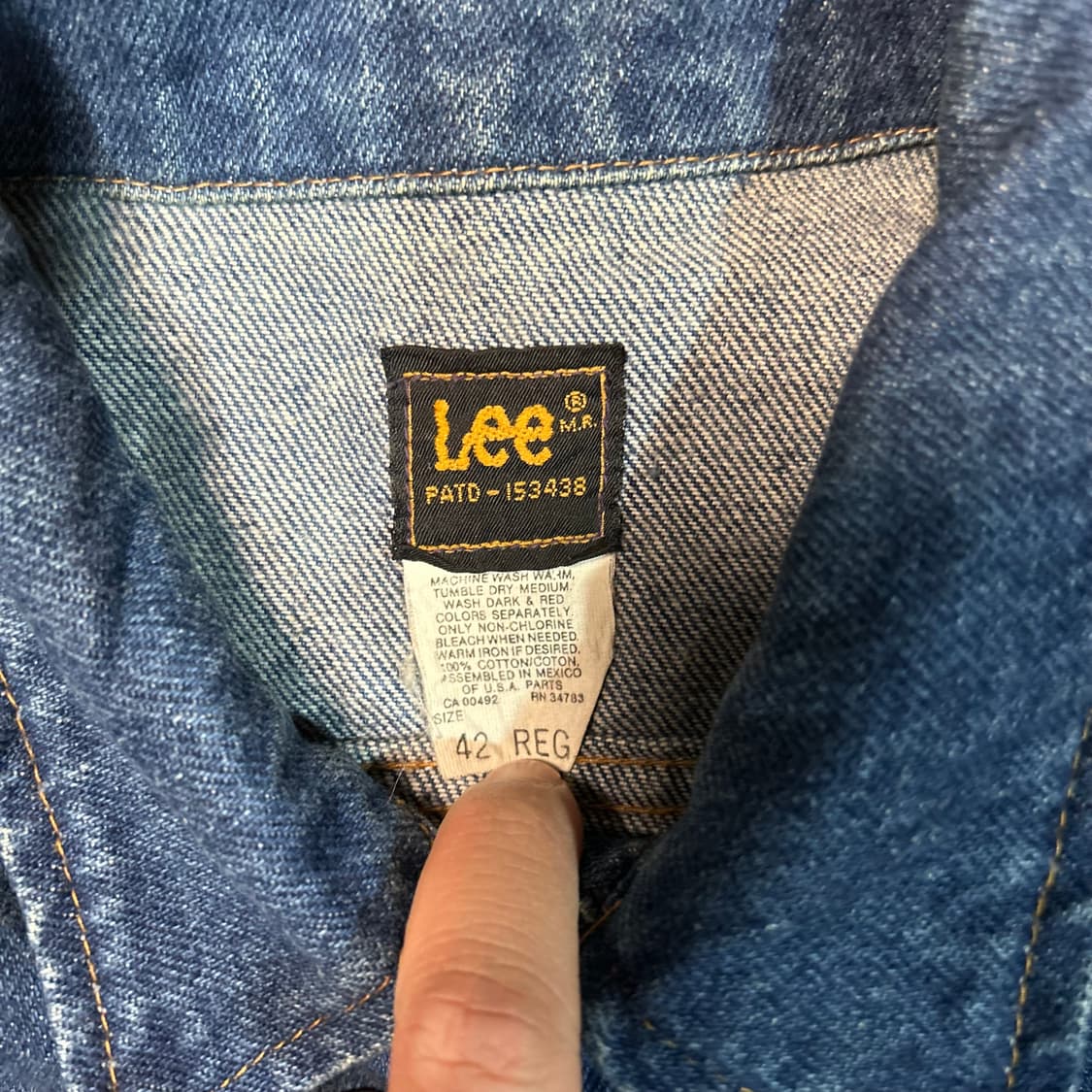 [XL] 00s LEE 데님 트러커 자켓 상품이미지4