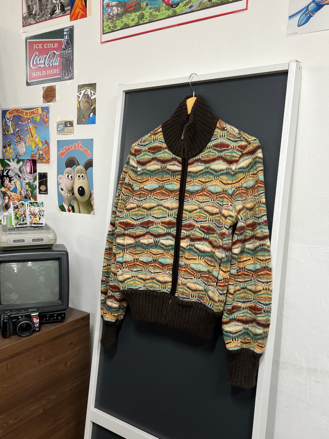 Missoni Vintage 미쏘니 빈티지 패턴 니트 집업 상품이미지1