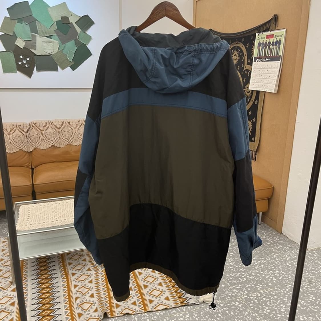 콜롬비아 올드스쿨 레트로 빅사이즈 바람막이 아노락 2XL C10920 상품이미지4