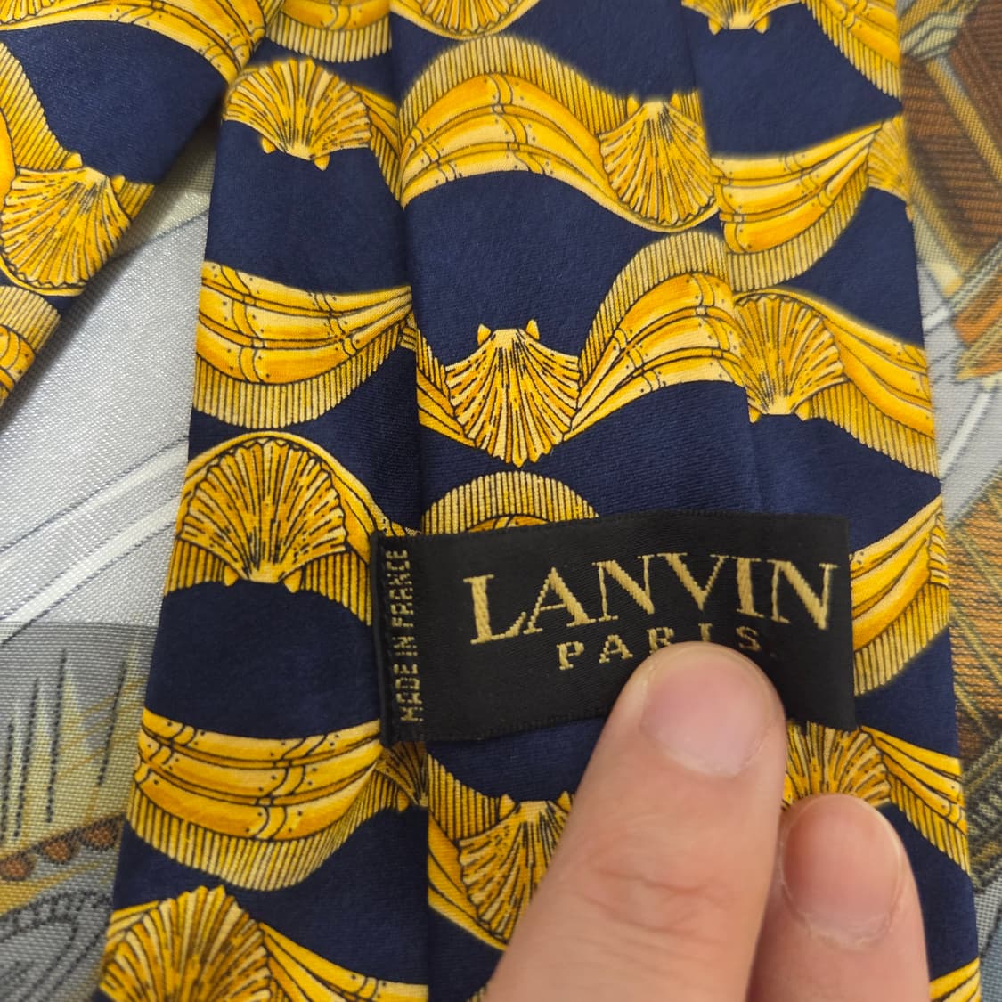 Lanvin 랑방 빈티지 넥타이 상품이미지5