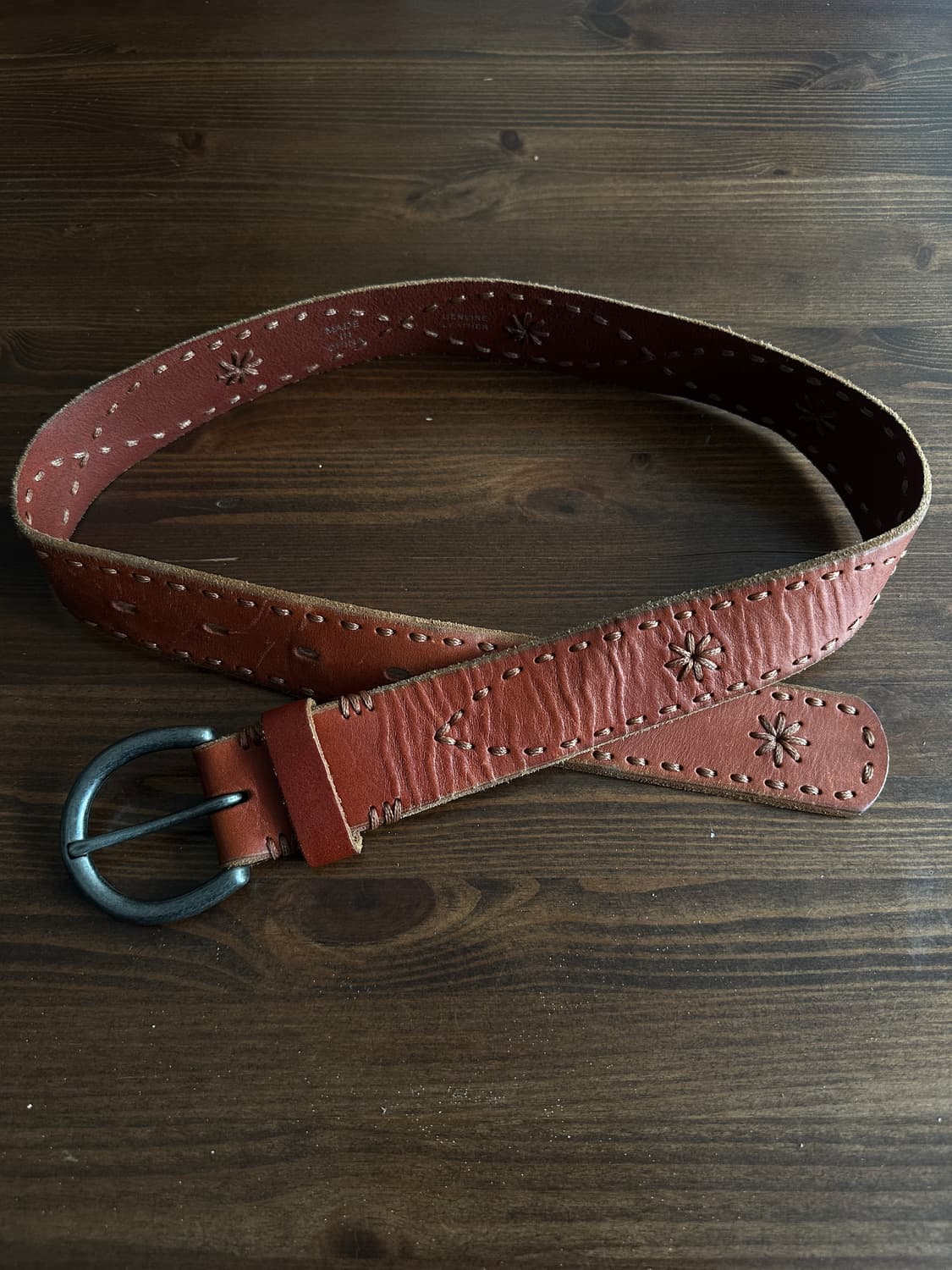 Vintage Genuine Leather Belt 상품이미지1