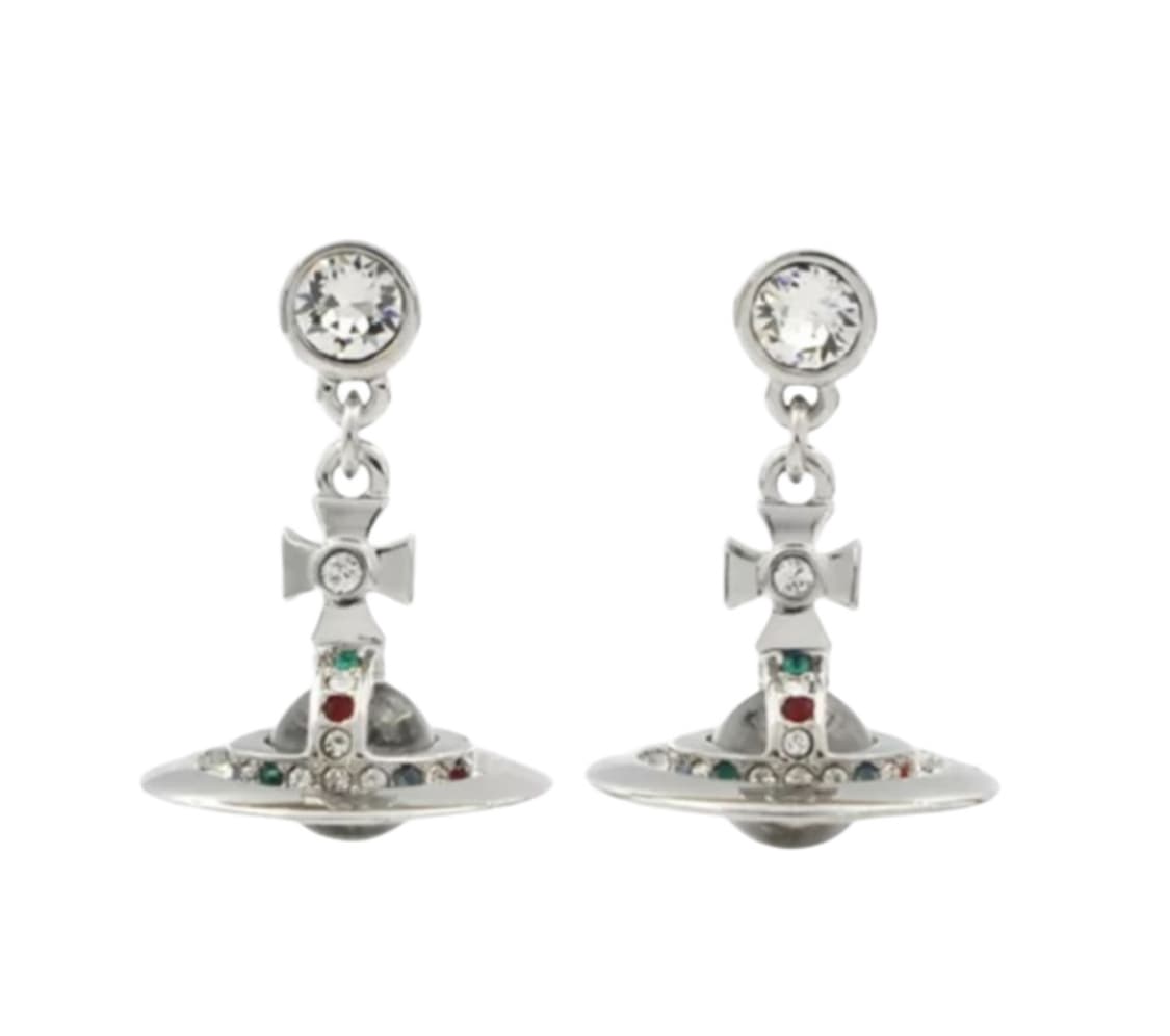 비비안웨스트우드 orb 실버 귀걸이 상품이미지1