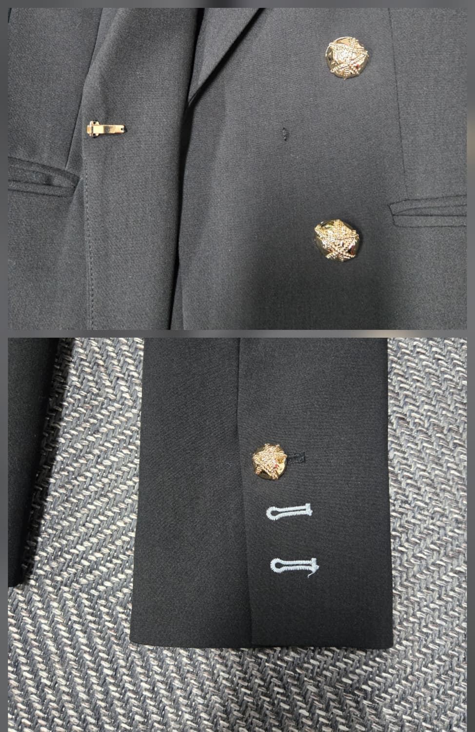 에고이스트 블랙 더블 자켓  상품이미지5