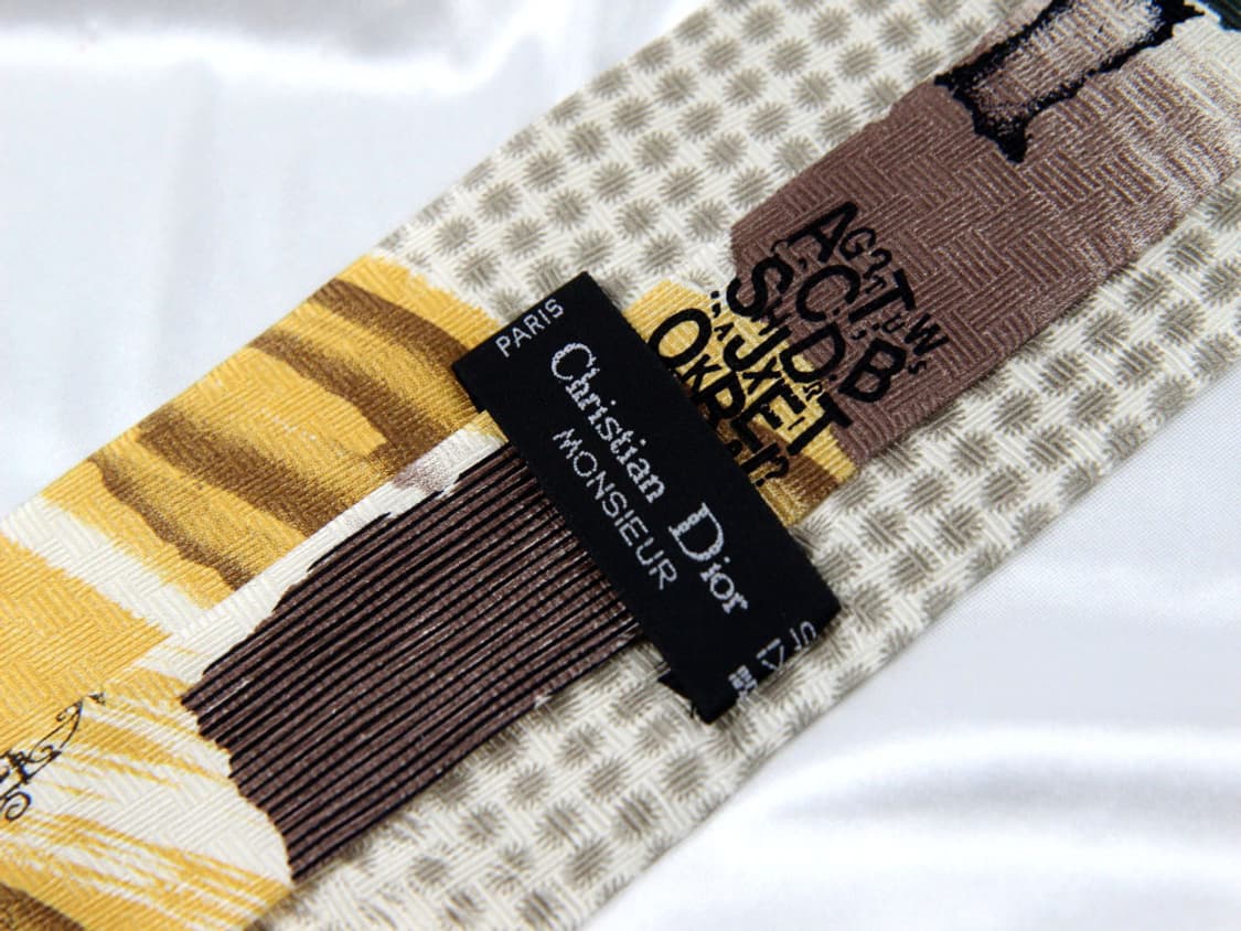 디올 9.4cm 미사용 S등급 남자 명품 넥타이 상품이미지3